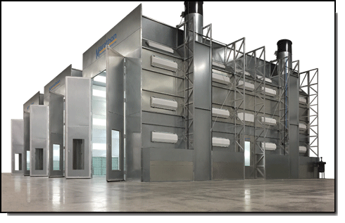 Truck paint booths, auto paint booths, portable paint booths